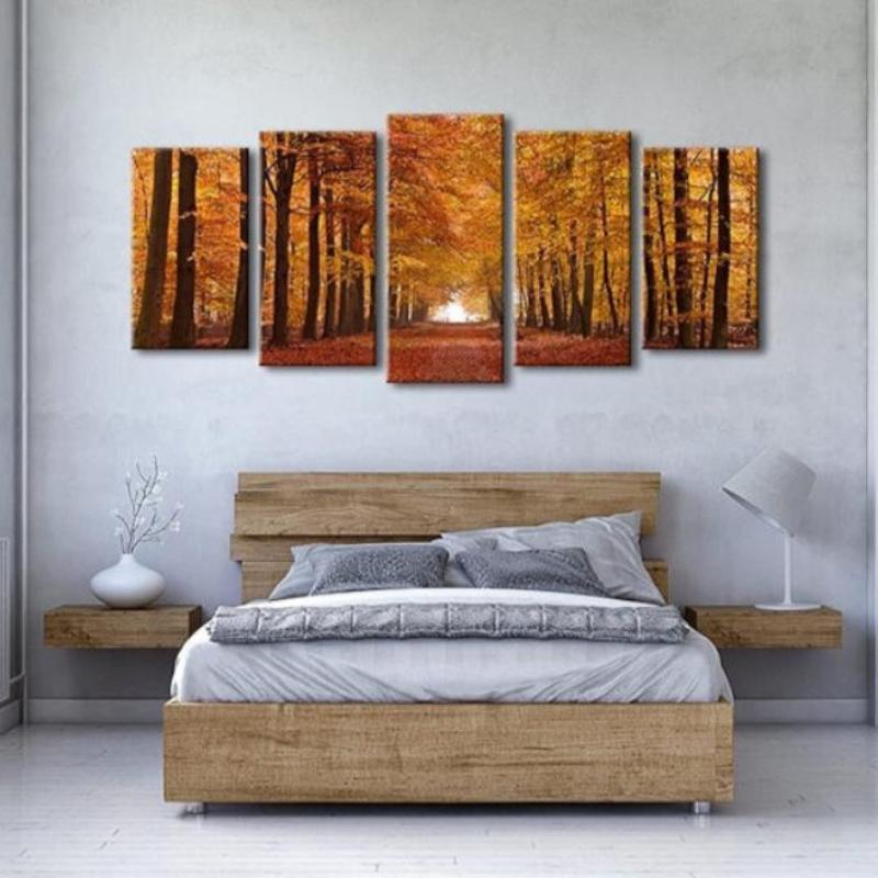 Autumn Forest Canvas Prints Wall Art Set