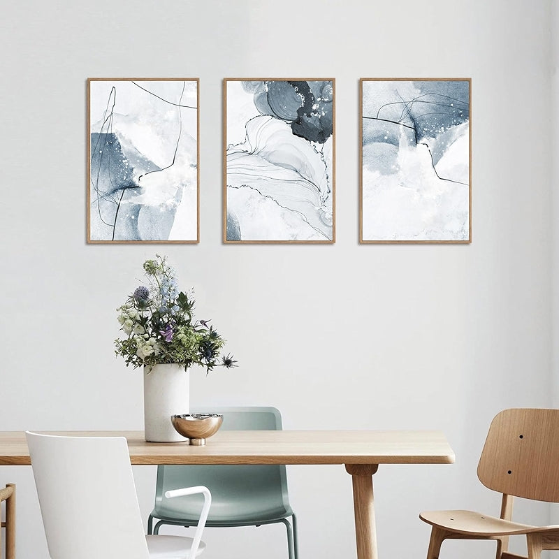 Abstract Mountain And Lake Wall Art Set