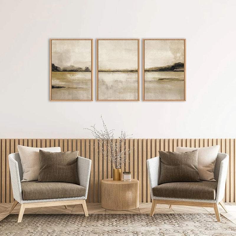 Abstract Mountain And Lake Wall Art Set