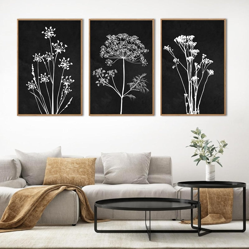 Neutral Botanical Plant Canvas Art Set Of Six