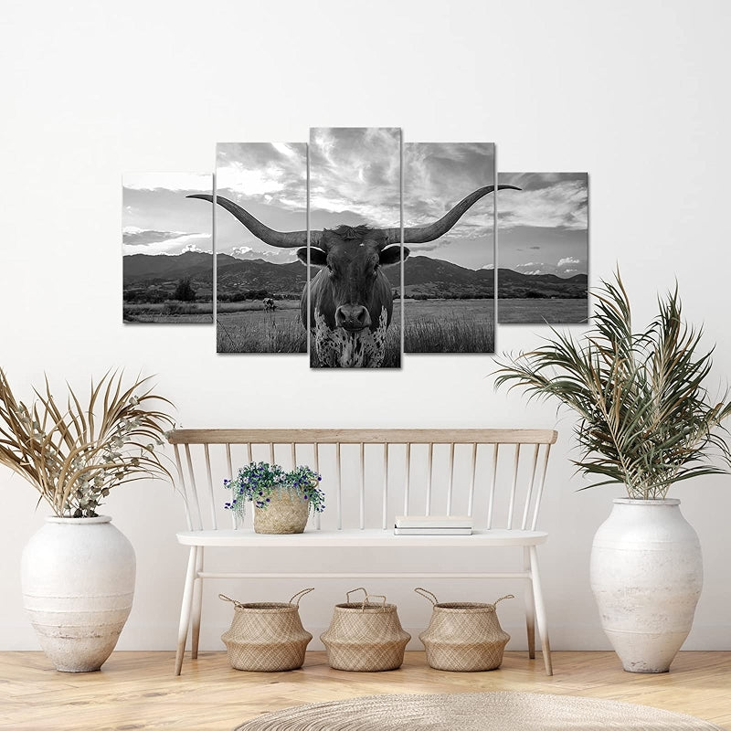 Texas Animal Canvas Wall Art Set