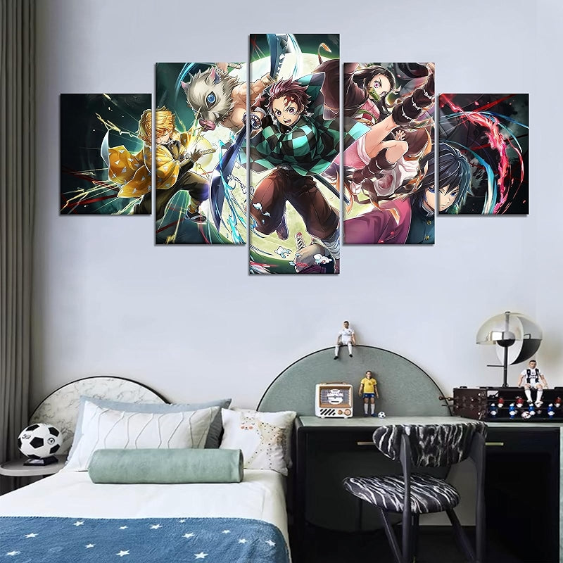 Japanese Anime Poster Set Canvas Wall Art For Home Decor