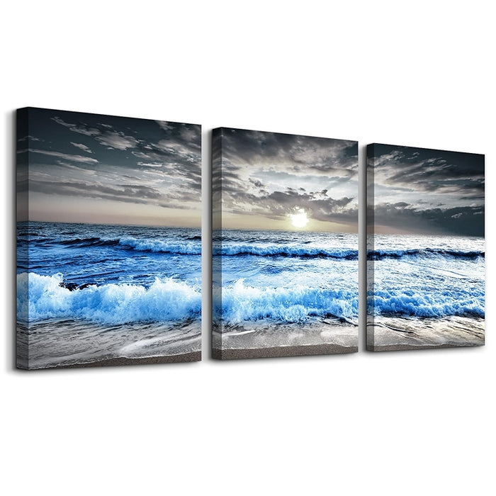 Abstract Mountain Forest Landscapes Canvas Wall Art Set