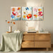 Colorful Floral Canvas Wall Art Set