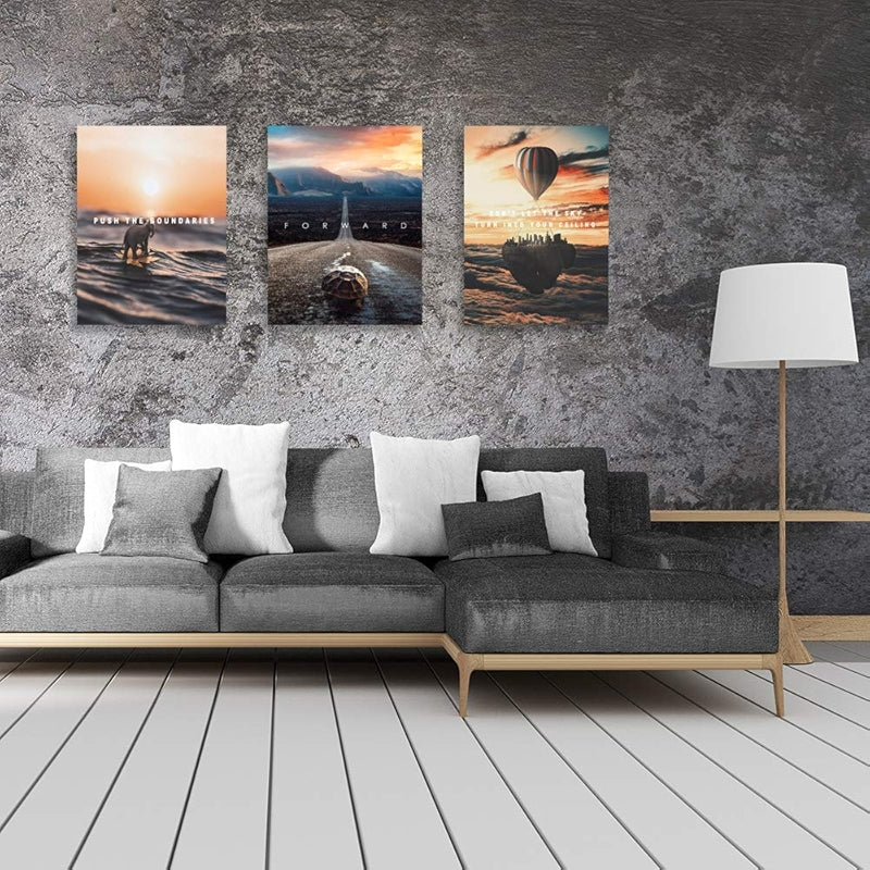 Inspirational Wall Art Canvas Set For Motivation And Success