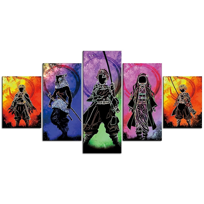 Japanese Anime Poster Set Canvas Wall Art For Home Decor