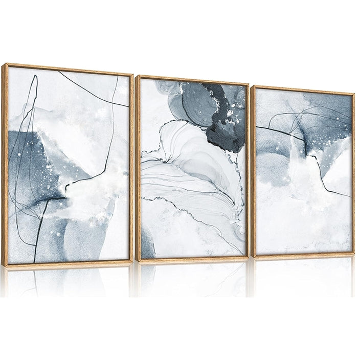 Abstract Mountain And Lake Wall Art Set