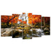 Autumn Forest Waterfalls Canvas Prints Artwork