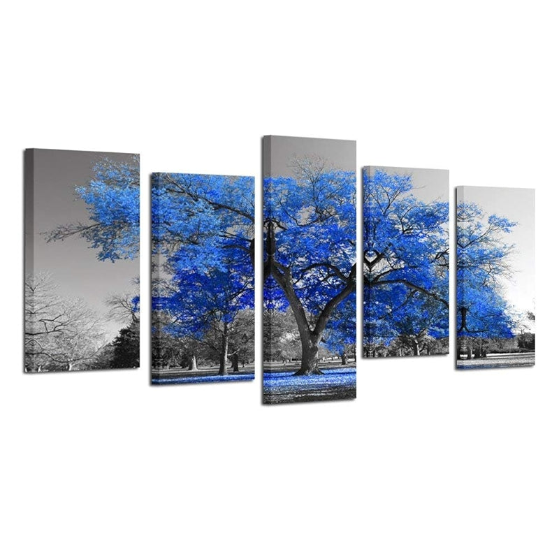 Canvas Print Wall Art Painting Contemporary Tree In Black And White