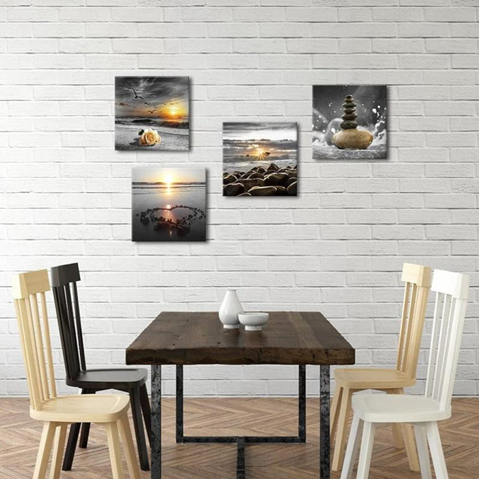 Bathroom Wall Art Canvas Prints Set Of Three