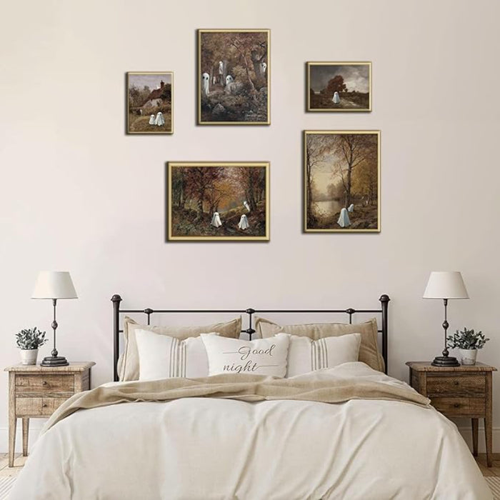 5 Piece Vintage Landscape Gallery Wall Art Set