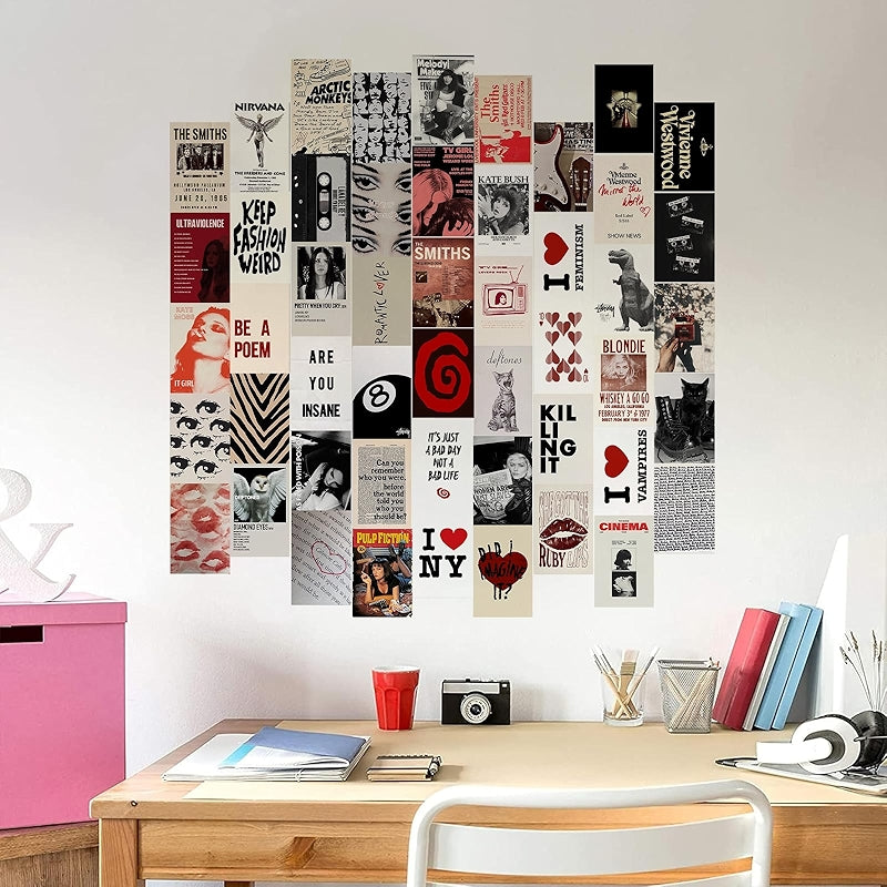 Dark Academia Wall Collage Kit With 70 Aesthetic Pictures