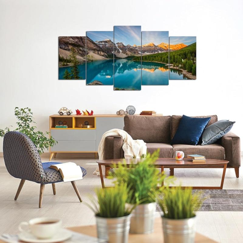 Canvas Wall Art Colorado Rocky Mountains And Moraine Lake