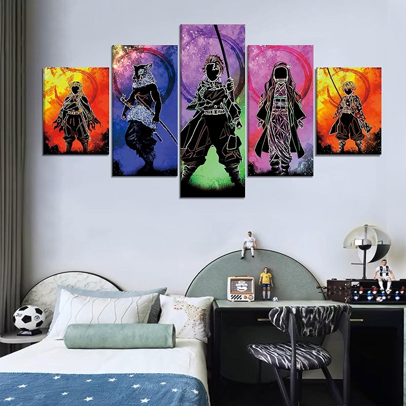 Japanese Anime Poster Set Canvas Wall Art For Home Decor