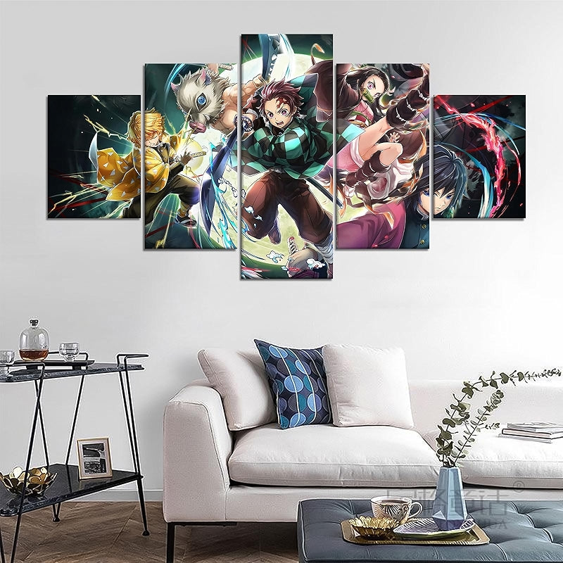 Japanese Anime Poster Set Canvas Wall Art For Home Decor