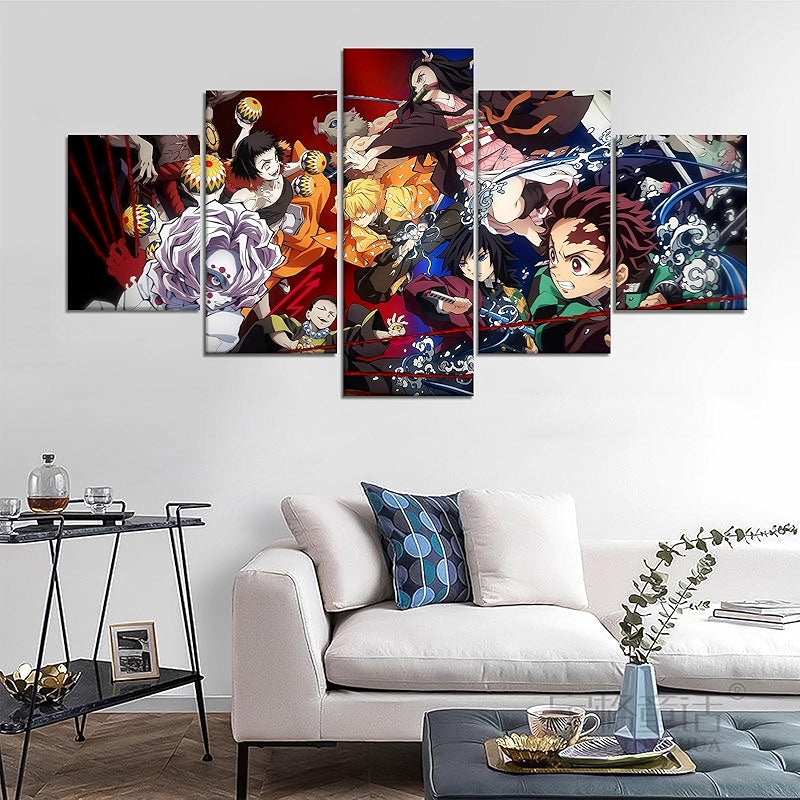 Japanese Anime Poster Set Canvas Wall Art For Home Decor