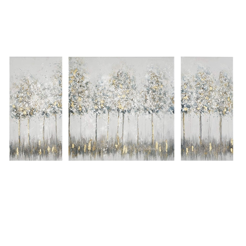 Triptych Scenery Watercolor Canvas Wall Art