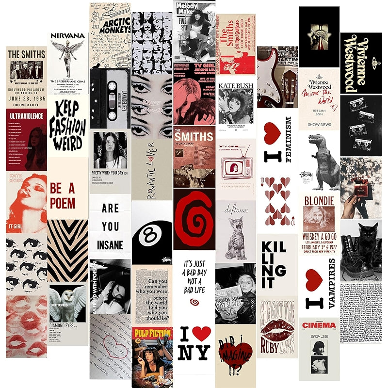 Dark Academia Wall Collage Kit With 70 Aesthetic Pictures