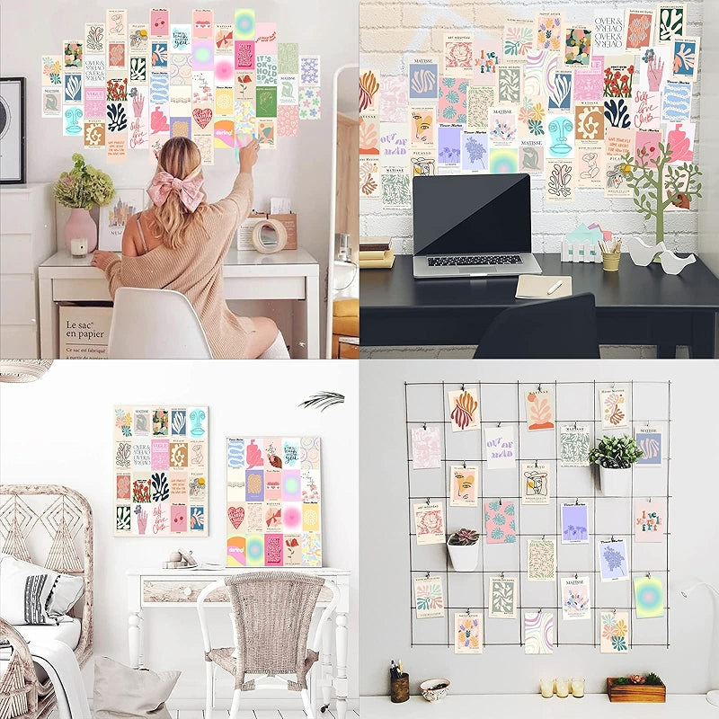 Dark Academia Wall Collage Kit With 70 Aesthetic Pictures