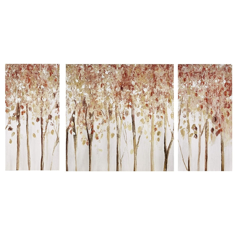 Triptych Scenery Watercolor Canvas Wall Art