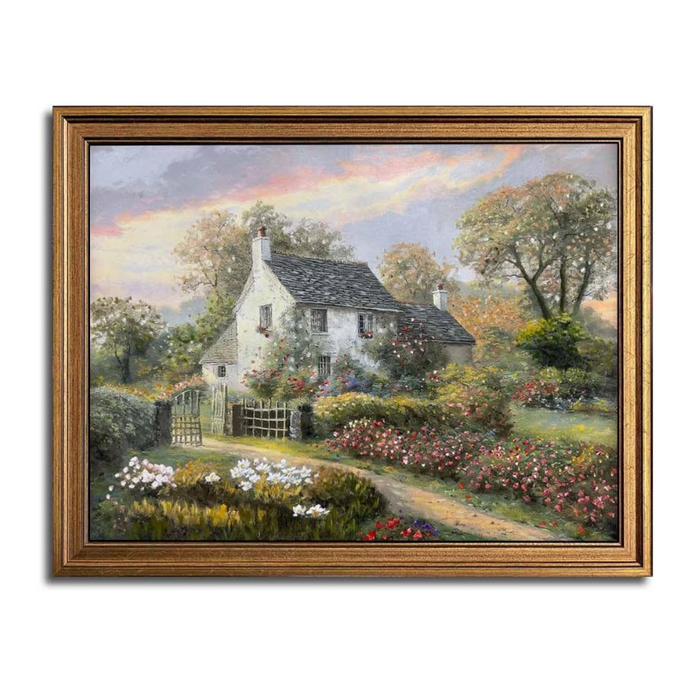 Antique Village Garden Wall Art