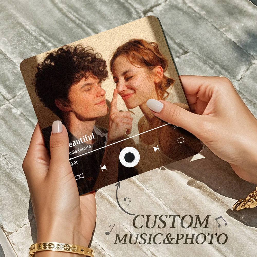 Personalisierter Musik Kühlschrankmagnet Mit Fotoalbum Funktion