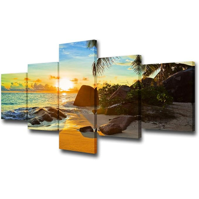 Canvas Wall Art Set Featuring Ethereal Forest Landscape