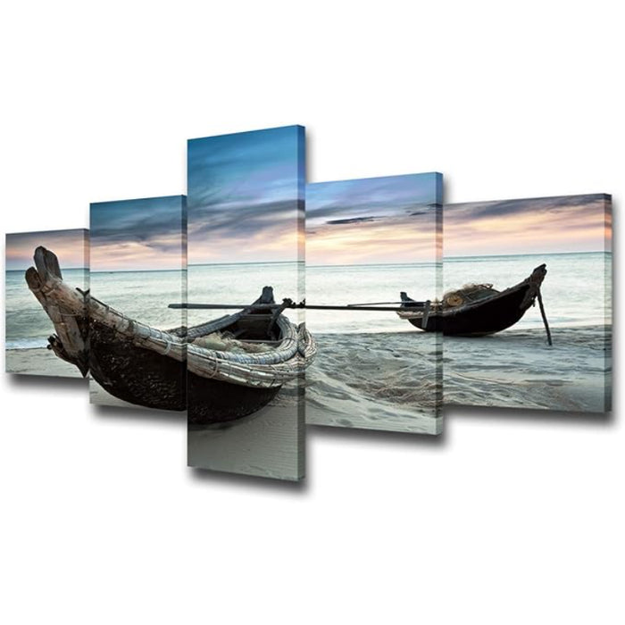 Canvas Wall Art Set Featuring Ethereal Forest Landscape