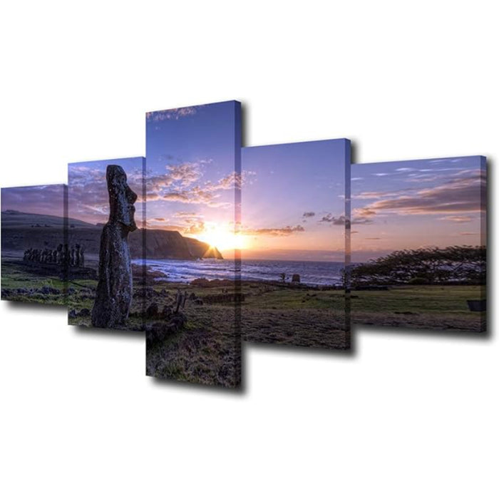 Canvas Wall Art Set Featuring Ethereal Forest Landscape