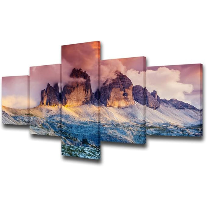 Canvas Wall Art Set Featuring Ethereal Forest Landscape