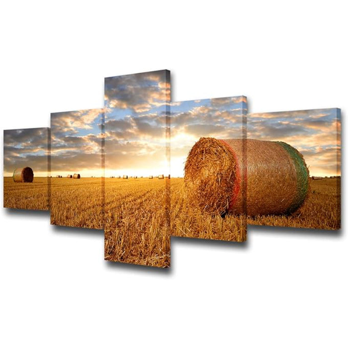 Canvas Wall Art Set Featuring Ethereal Forest Landscape