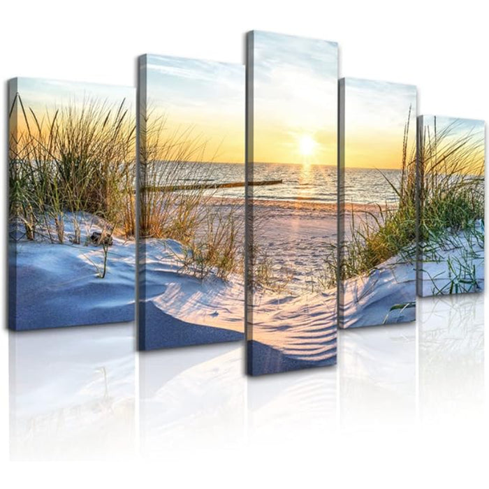 Foggy Forest Landscape Panels Wall Art Set