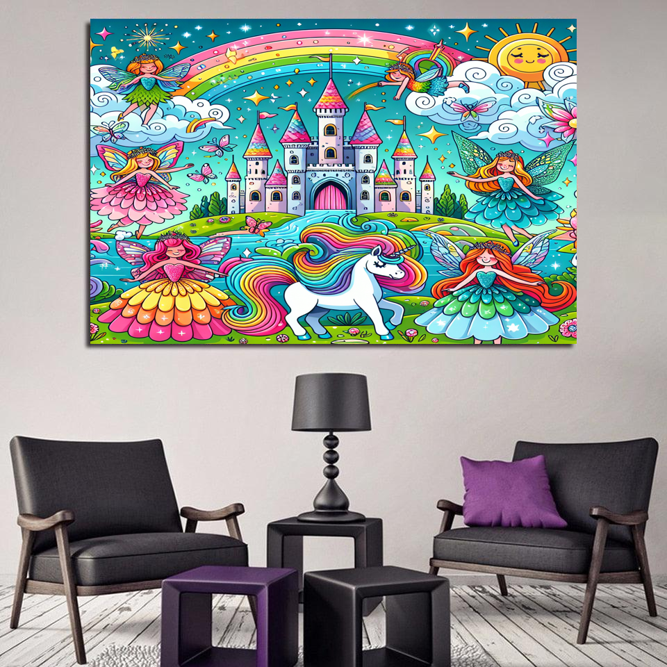 Fantastic Fairy Tale Modern Paintings Frame