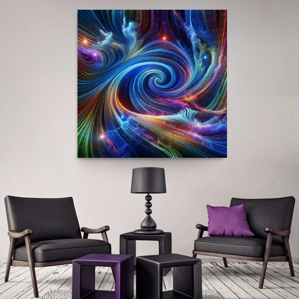 Magnetic Fields Modern Paintings Frame