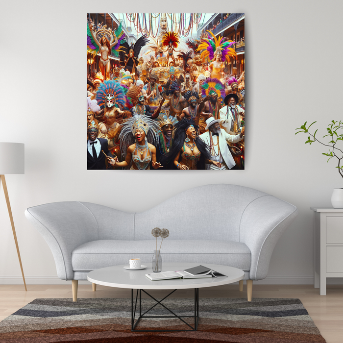 Mardi Gras - United States Abstract Paintings Frame