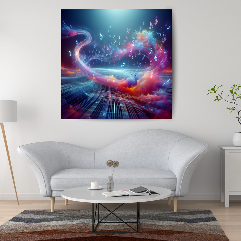 Melodic Dreams Modern Paintings Frame