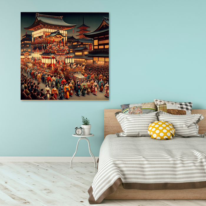 Gion Matsuri - Japan Abstract Paintings Frame