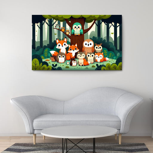 Whimsical Woodland Friends Premium Artwork Frames