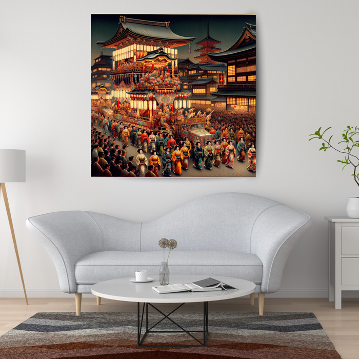 Gion Matsuri - Japan Abstract Paintings Frame