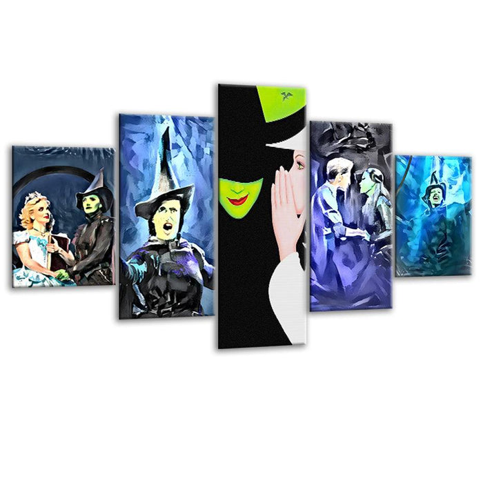 Wicked 5 Piece HD Multi Panel Canvas Wall Art Frame - Original Frame