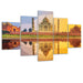 Taj Mahal 5 Piece HD Multi Panel Canvas Wall Art Frame - Original Frame