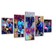 Rafael Nadal 5 Piece HD Multi Panel Canvas Wall Art - Original Frame