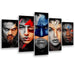 Movies Characters 5 Piece HD Multi Panel Canvas Wall Art Frame - Original Frame