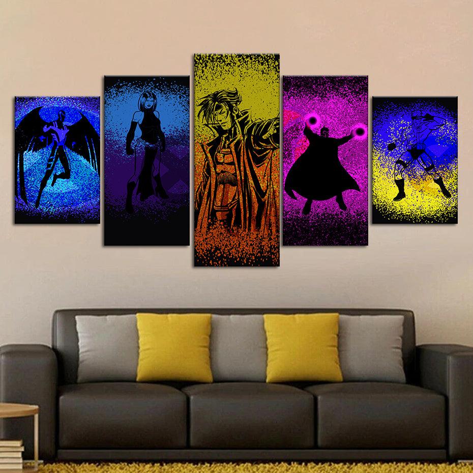 X-Men 5 Piece HD Multi Panel Canvas Wall Art Frame - Original Frame