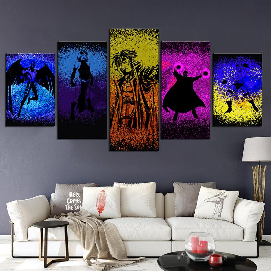 X-Men 5 Piece HD Multi Panel Canvas Wall Art Frame - Original Frame