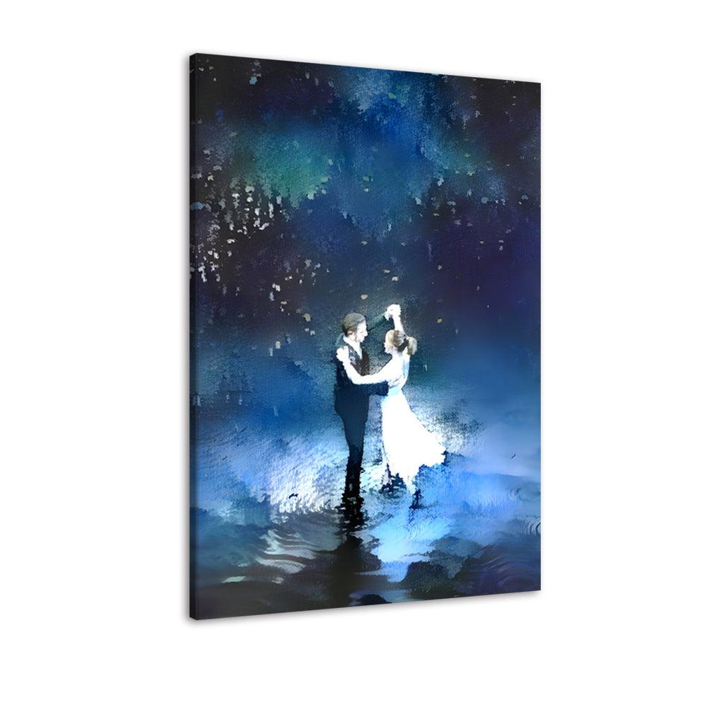 The Blue Dance 1 Piece HD Multi Panel Canvas Wall Art Frame - Original Frame