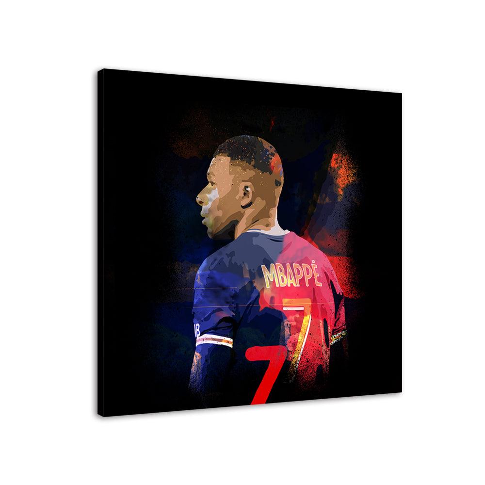 Mbappé 1 Piece HD Multi Panel Canvas Wall Art Frame - Original Frame