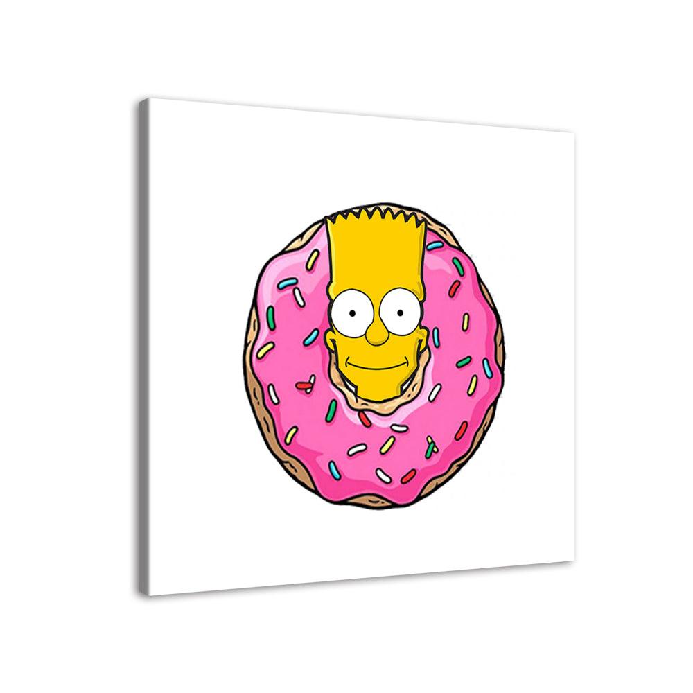 Bart The Simpsons 1 Piece HD Multi Panel Canvas Wall Art Frame - Original Frame