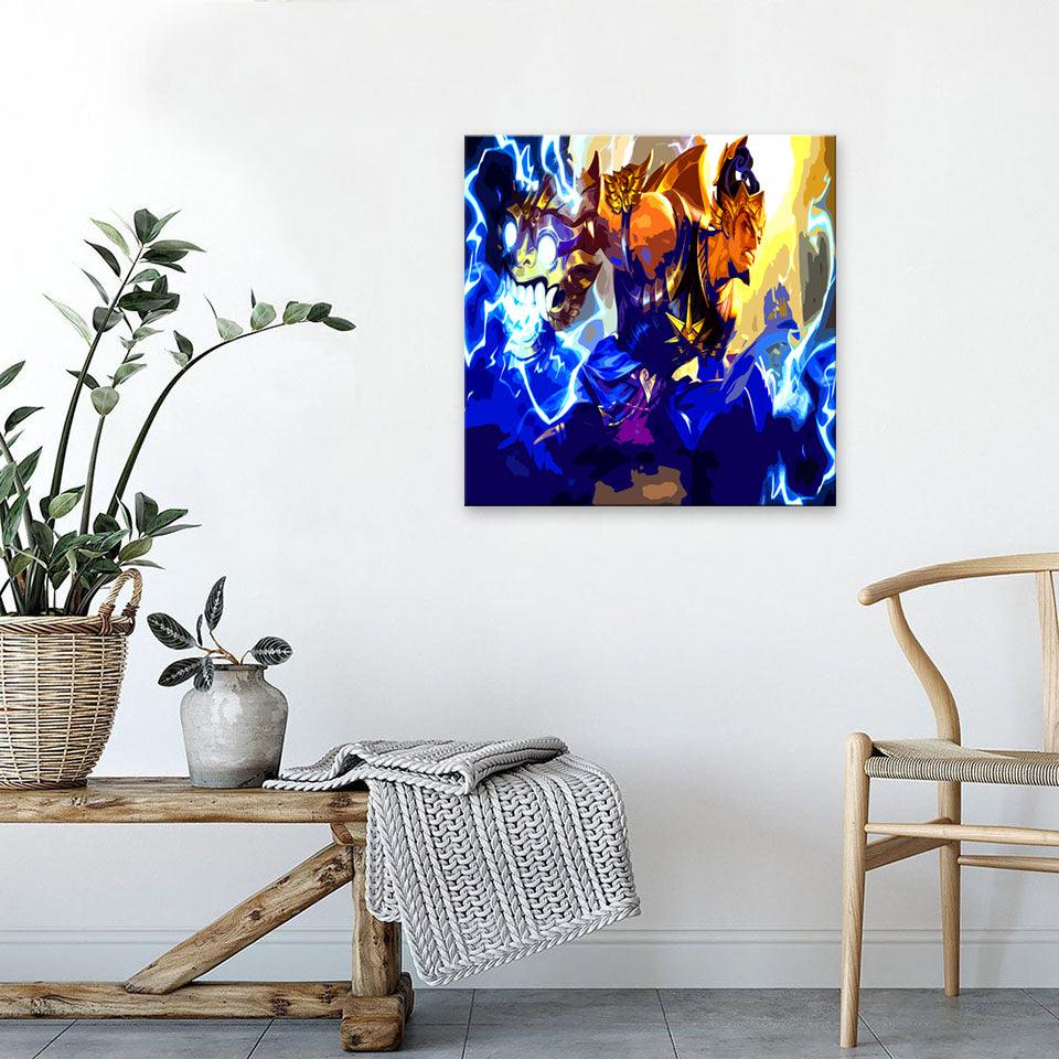 The Blue Emperor 1 Piece HD Multi Panel Canvas Wall Art Frame - Original Frame