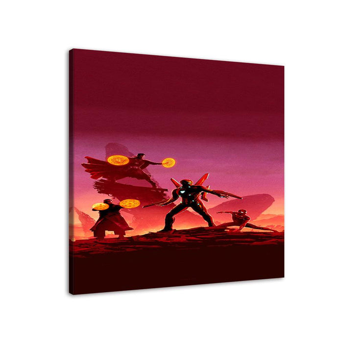 Superhero Team 1 Piece HD Multi Panel Canvas Wall Art - Original Frame